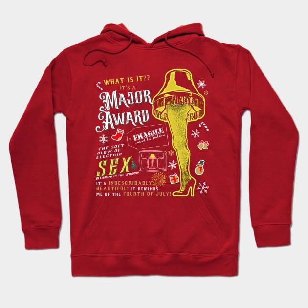 It's A Major Award Leg Lamp  A Christmas Story Hoodie by Alema Art